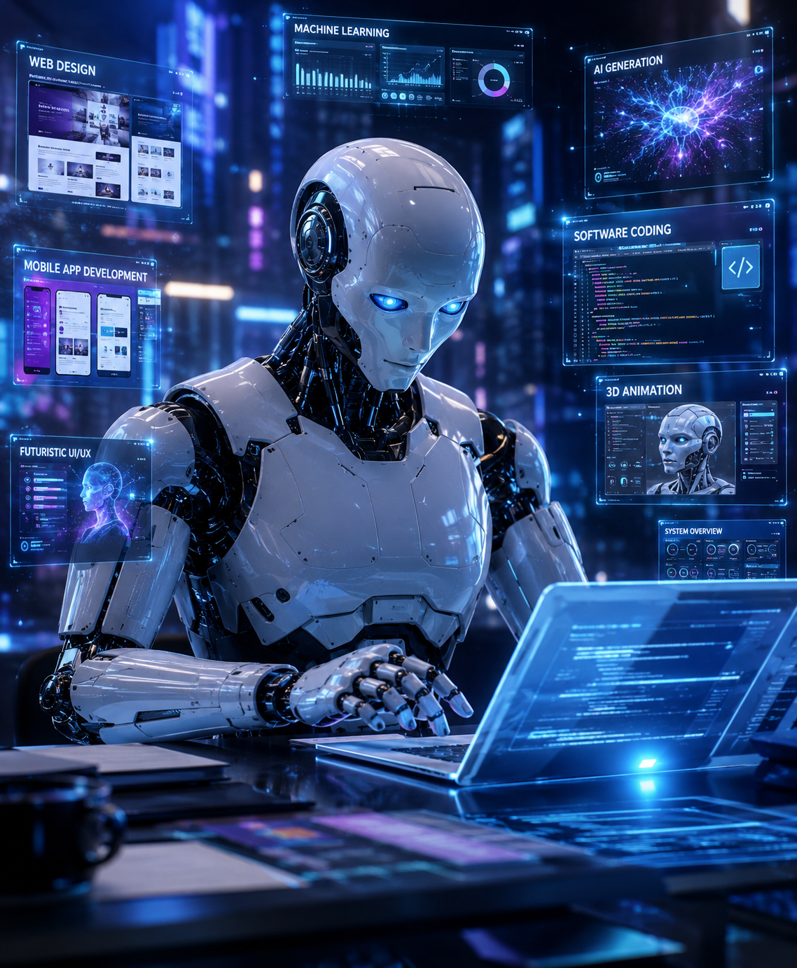 Создание веб-сайтов, IT курсы, онлайн образование · AI-фотография 2: генерация изображений нейросетями
